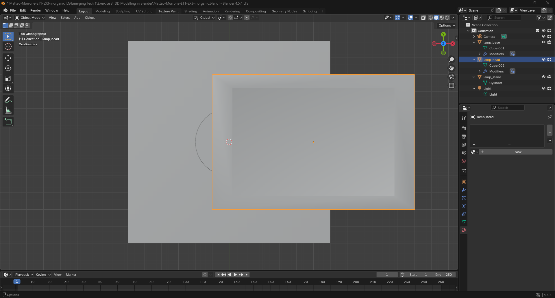 lamp bevel smoothing