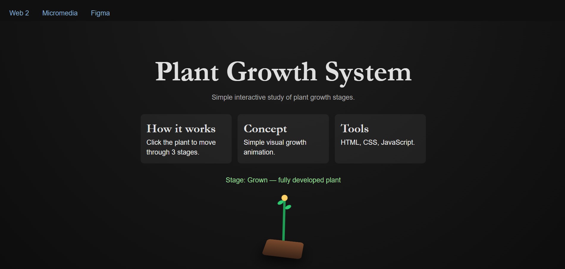 Thumbnail preview of Plant Growth System project